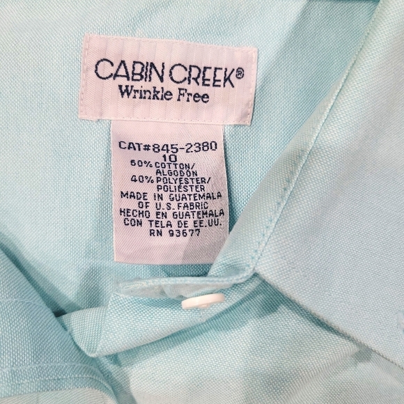 Cabin Creek Embroidered Cat Shirt Womens Sz 10 Button Down Casual Blouse EUC - Picture 5 of 11